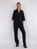 Luma Crepe Blouse - Black