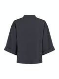 Luma Crepe Blouse - Steel Grey