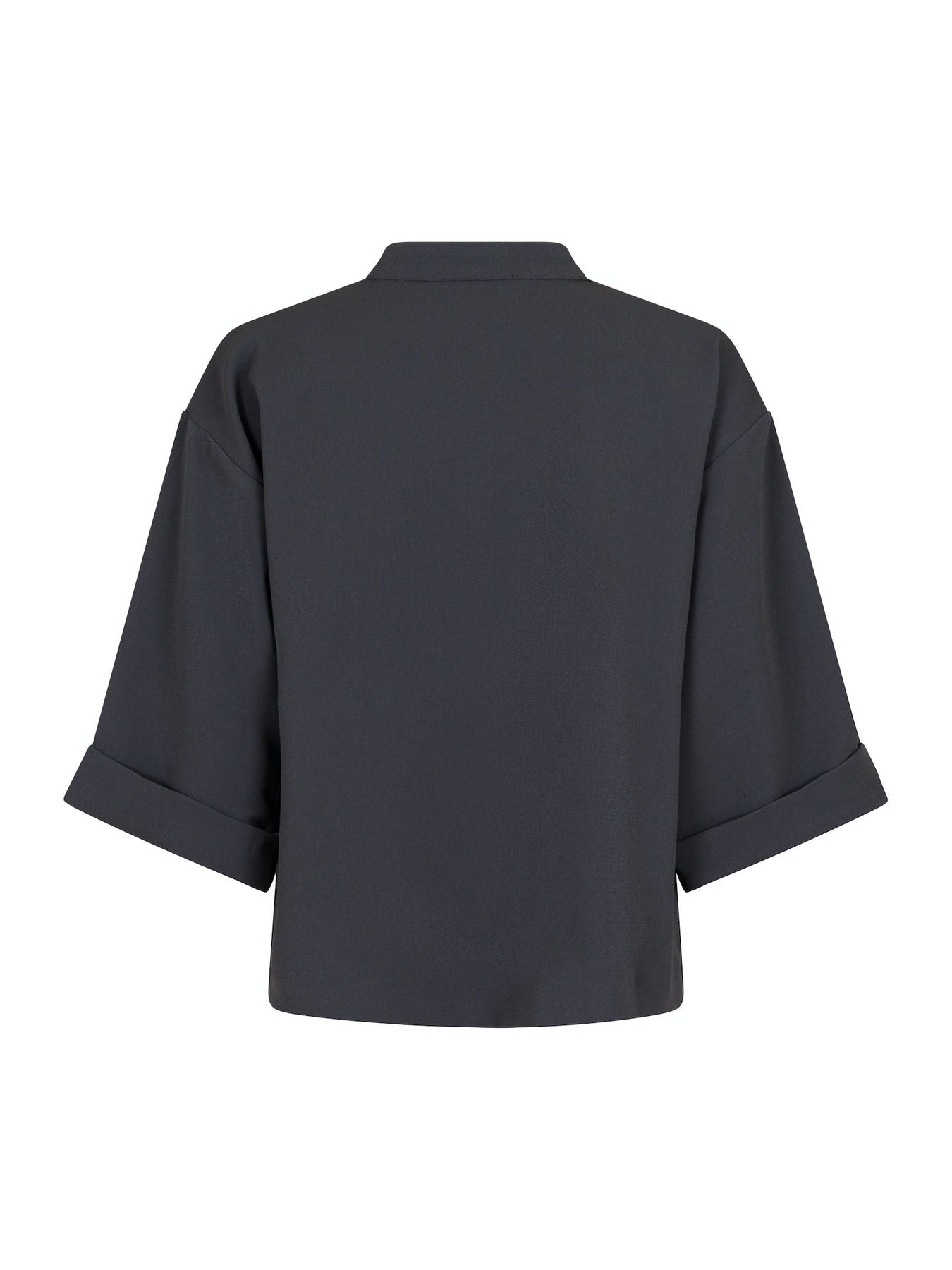 Luma Crepe Blouse - Steel Grey