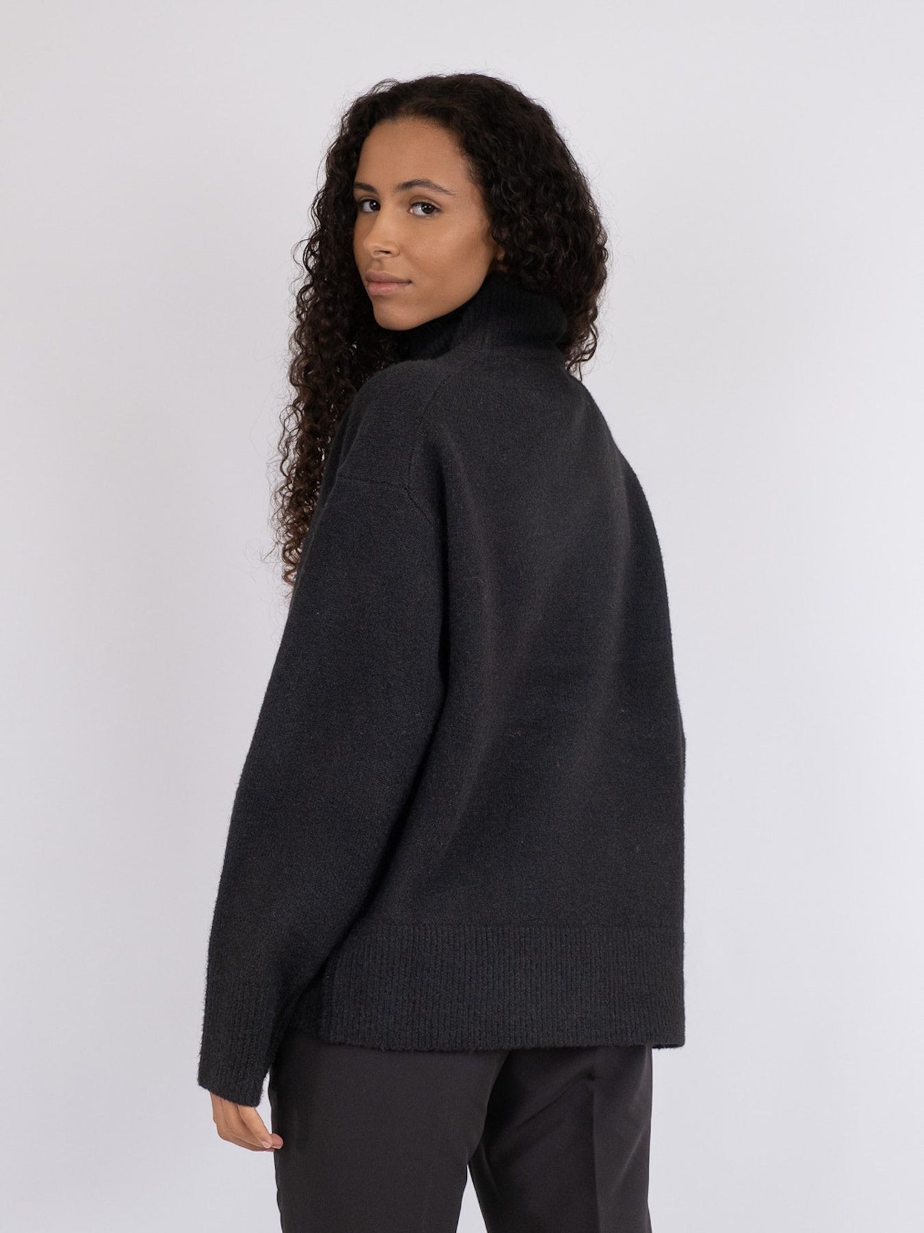 Kalina Knit Blouse - Black