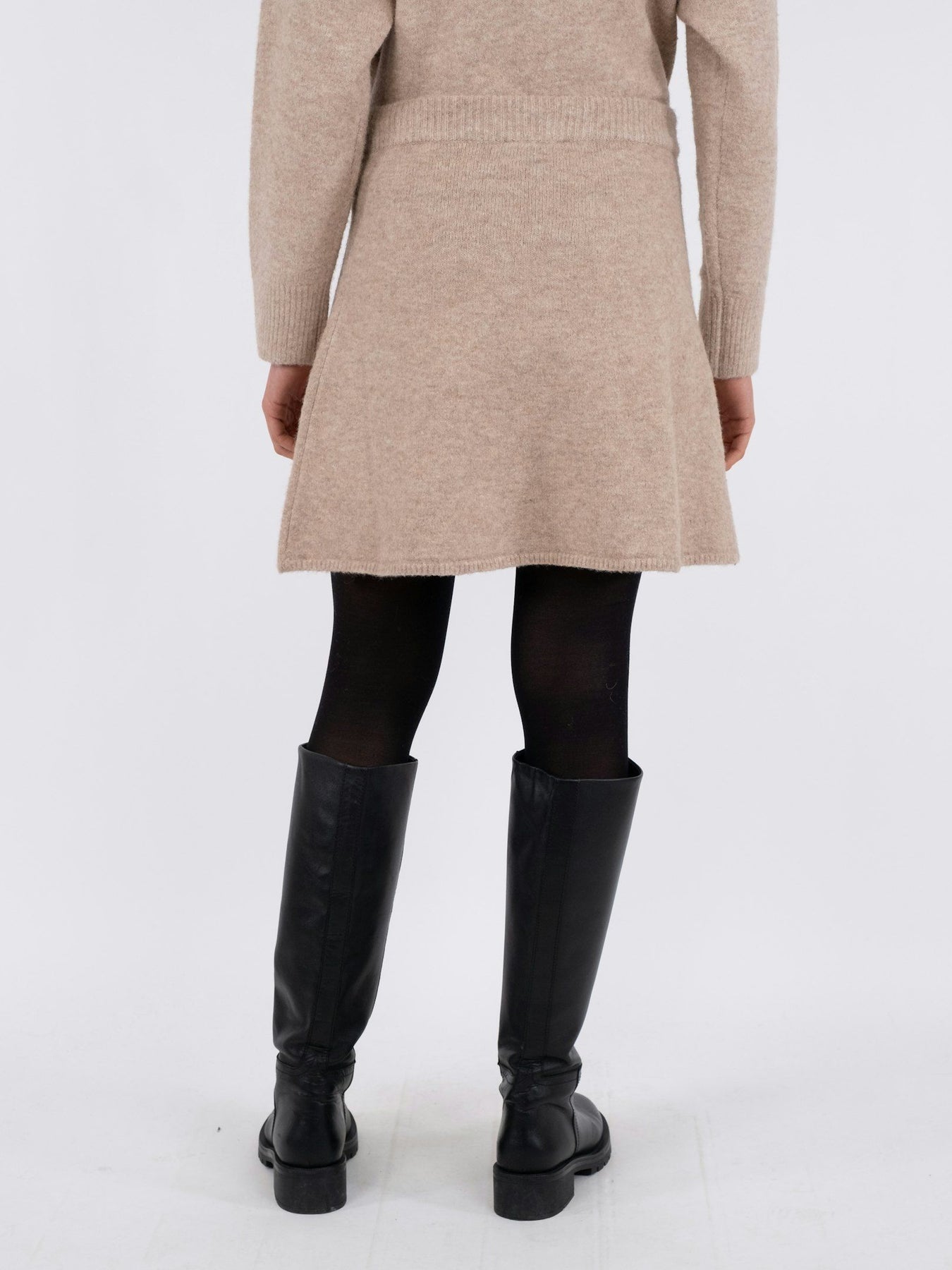Gisa Knit Skirt - Sand Melange