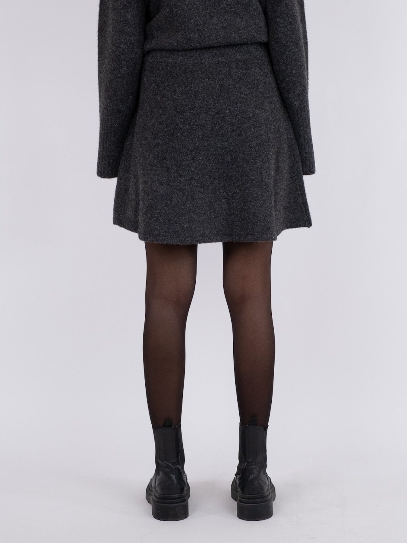 Gisa Knit Skirt - Antracit