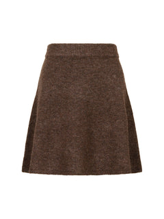 Gisa Knit Skirt - Brown Melange