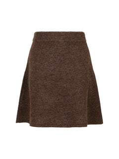 Gisa Knit Skirt - Brown Melange