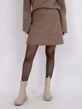 Gisa Knit Skirt - Dusty Brown