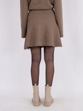 Gisa Knit Skirt - Dusty Brown