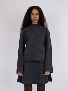 Kiara Knit Blouse - Antracit
