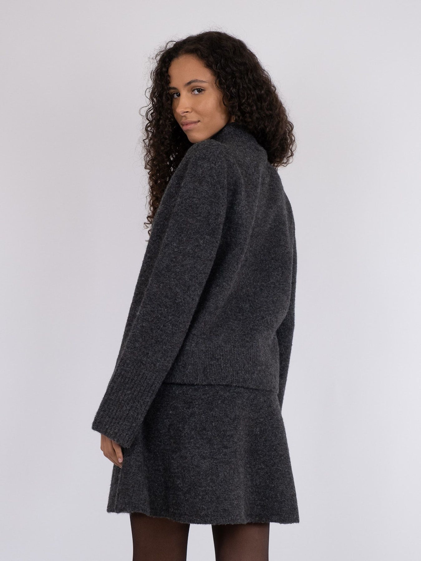 Kiara Knit Blouse - Antracit
