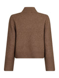 Kiara Knit Blouse - Dusty Brown