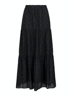 Rana Embroidery Skirt - Black