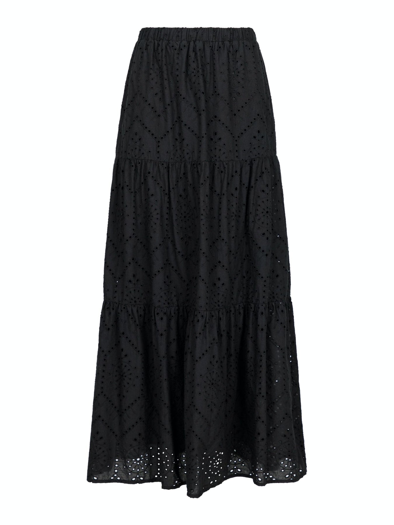 Rana Embroidery Skirt - Black