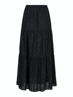 Rana Embroidery Skirt - Black