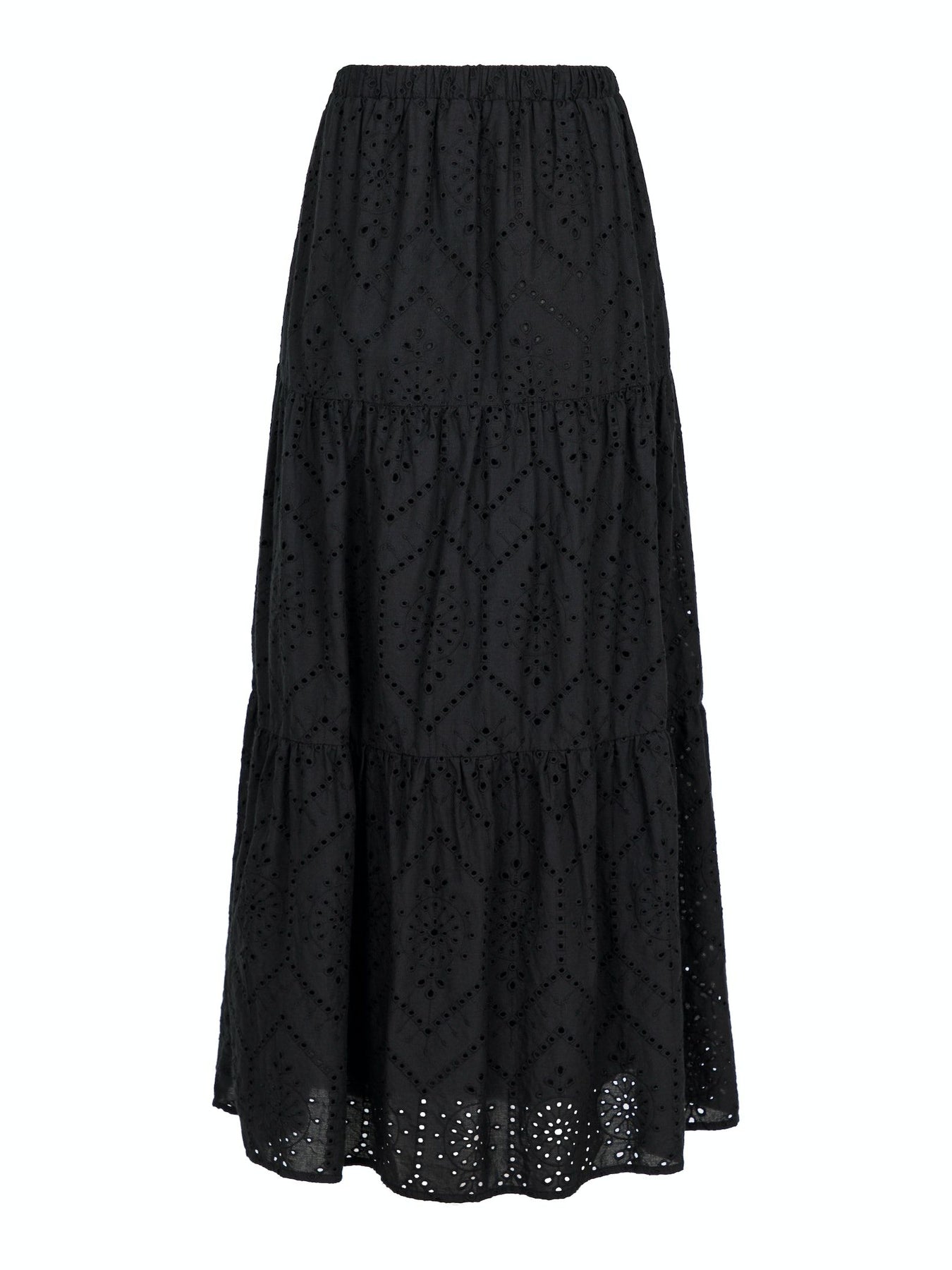 Rana Embroidery Skirt - Black