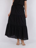 Rana Embroidery Skirt - Black