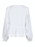 Bessie C Poplin Blouse - White