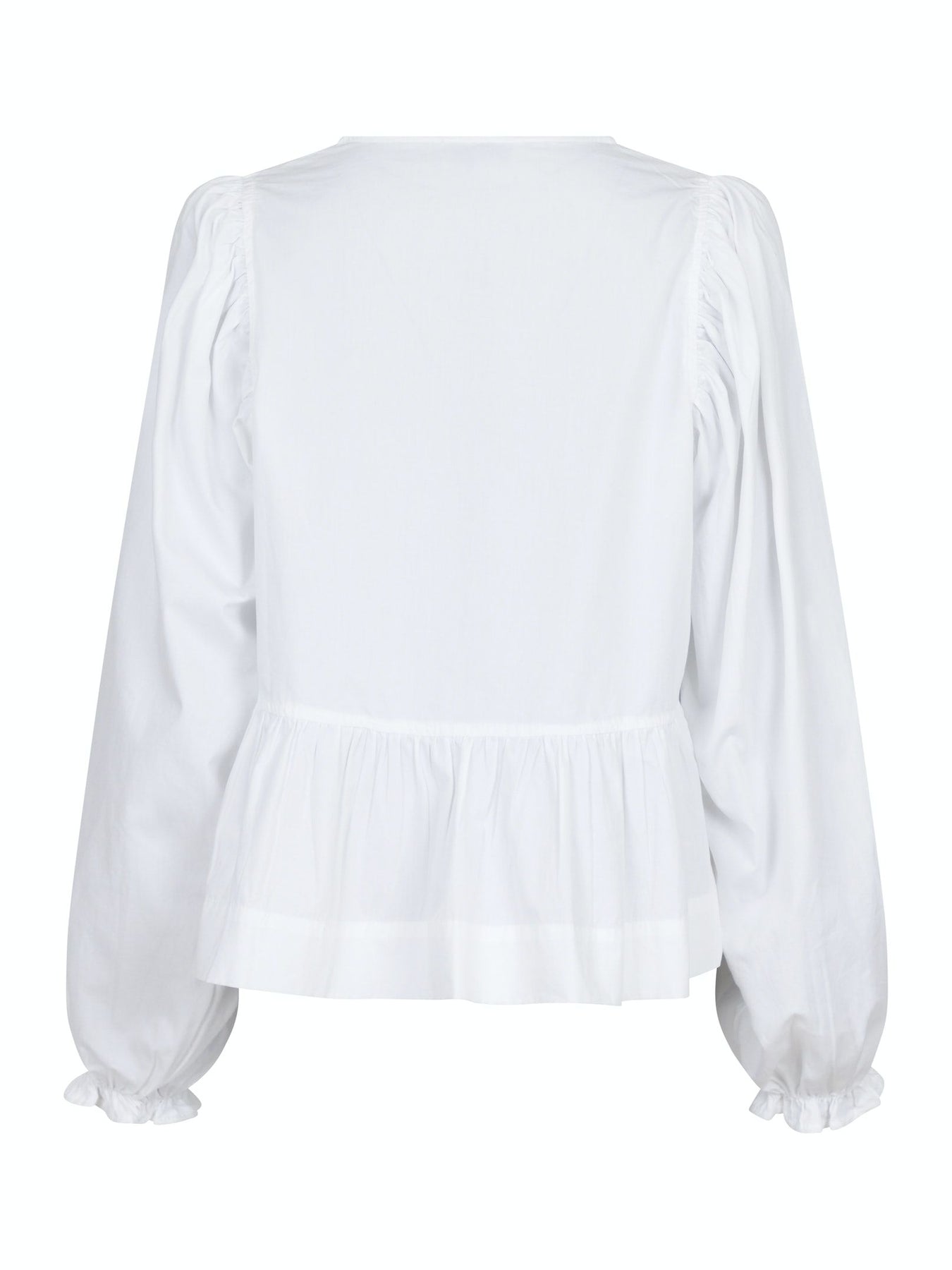 Bessie C Poplin Blouse - White