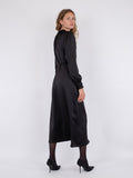 Nakisa Heavy Sateen Dress - Black