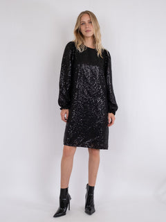 Isobel Sequins Dress - Black