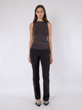 Talia Glitter Knit Top - Black