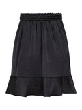 Bekka Heavy Sateen Skirt - Black