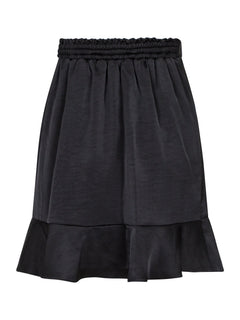 Bekka Heavy Sateen Skirt - Black