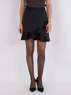 Bekka Heavy Sateen Skirt - Black
