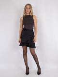 Bekka Heavy Sateen Skirt - Black