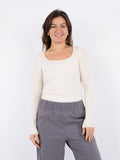 Corine Boucle Blouse - Off White