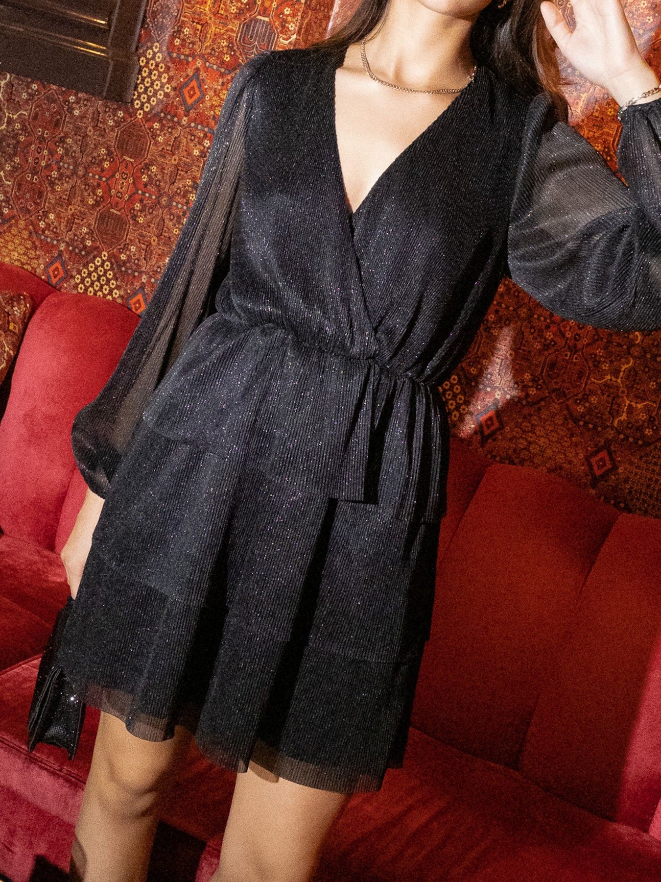 Nene Glitz Dress - Black