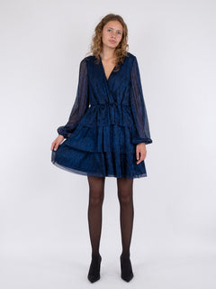Nene Glitz Dress - Blue