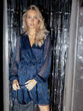 Nene Glitz Dress - Blue