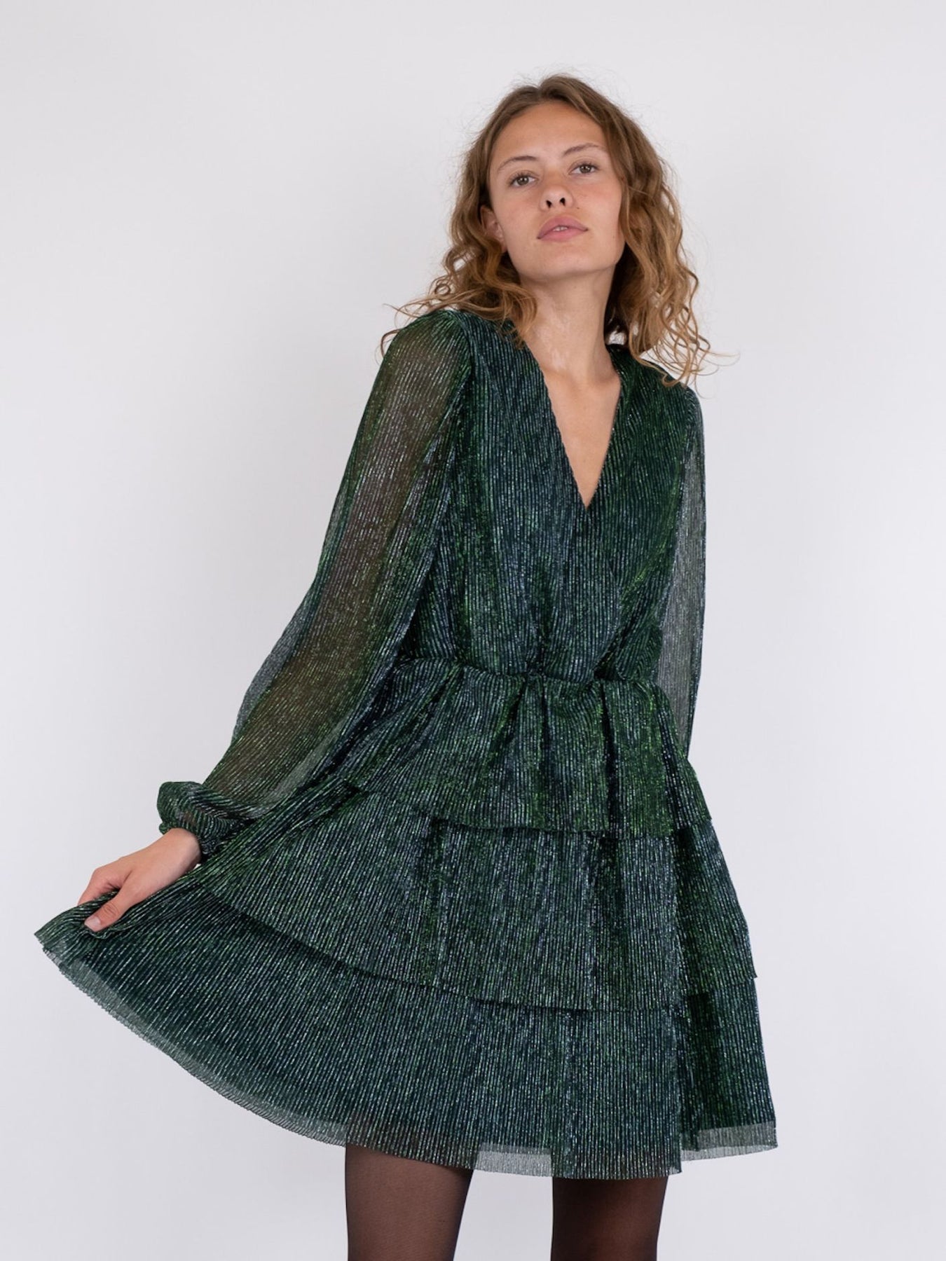 Nene Glitz Dress - Green