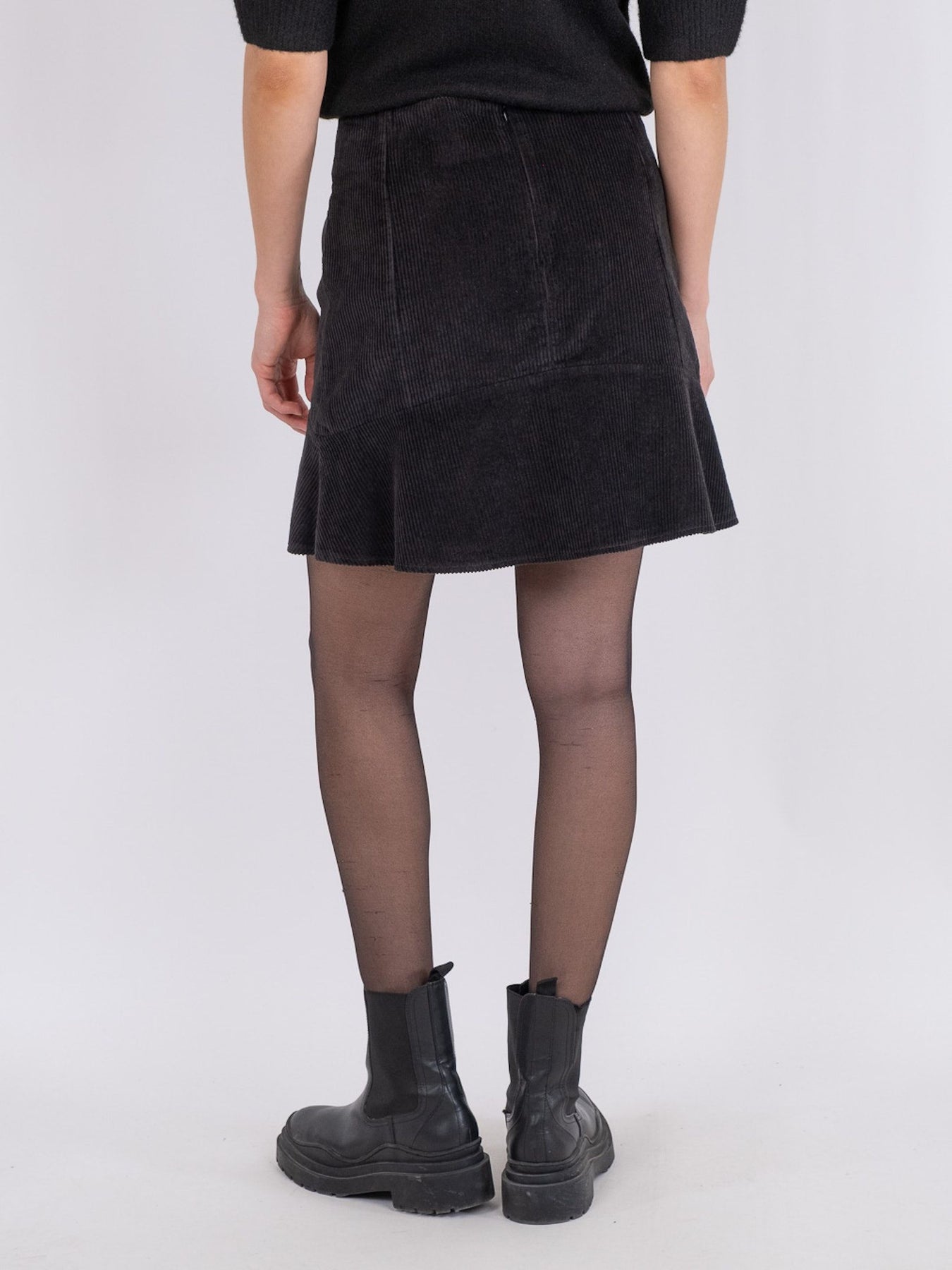Loui Corduroy Skirt - Black