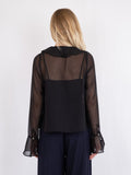 Anika Frill Blouse - Black