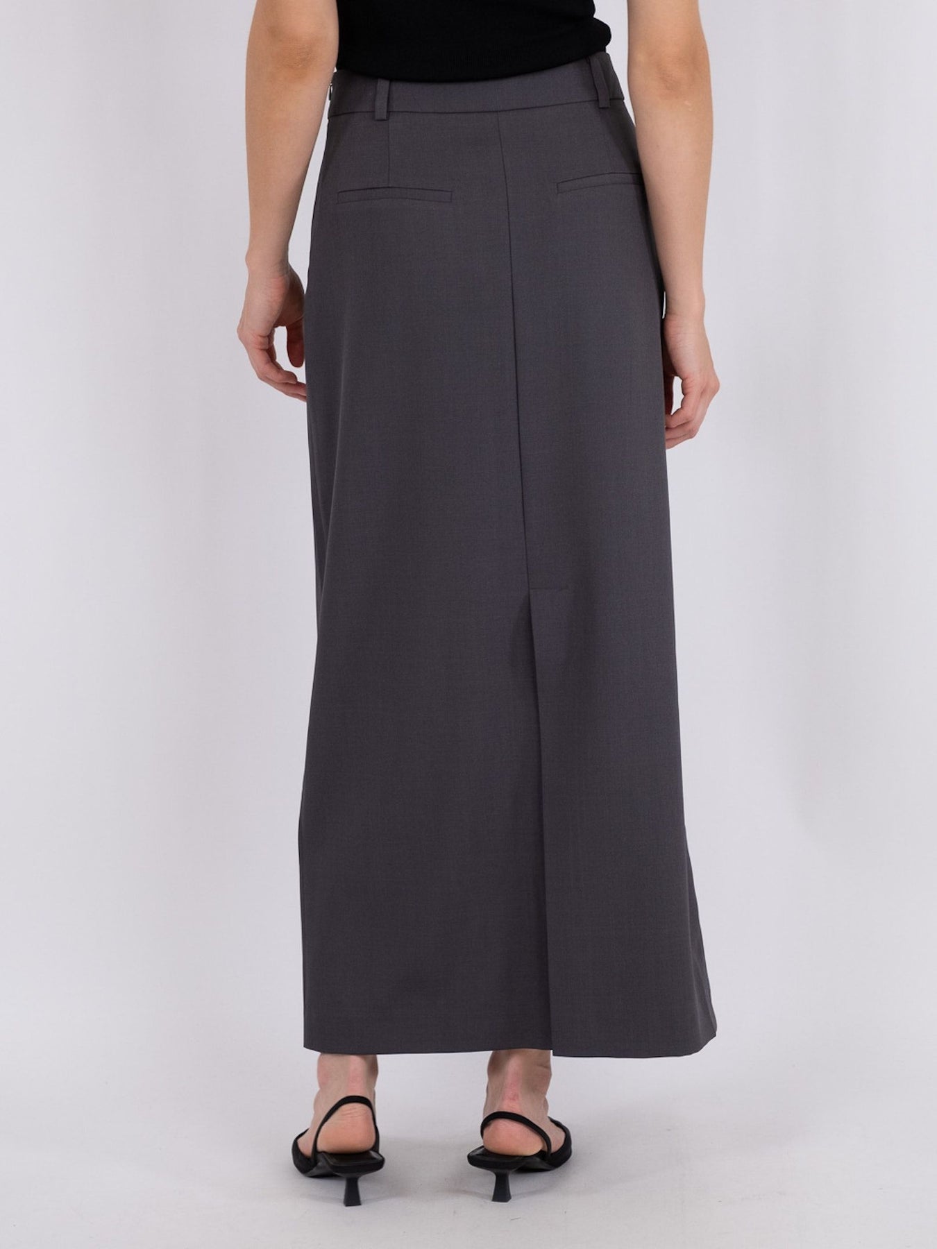 Vipse Melange Skirt - Dark Grey