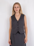 Vendetta Melange Vest - Dark Grey