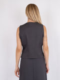 Vendetta Melange Vest - Dark Grey