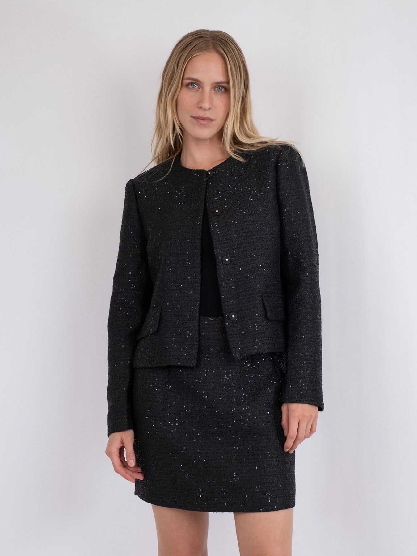 Helina Sequins Jacket - Black