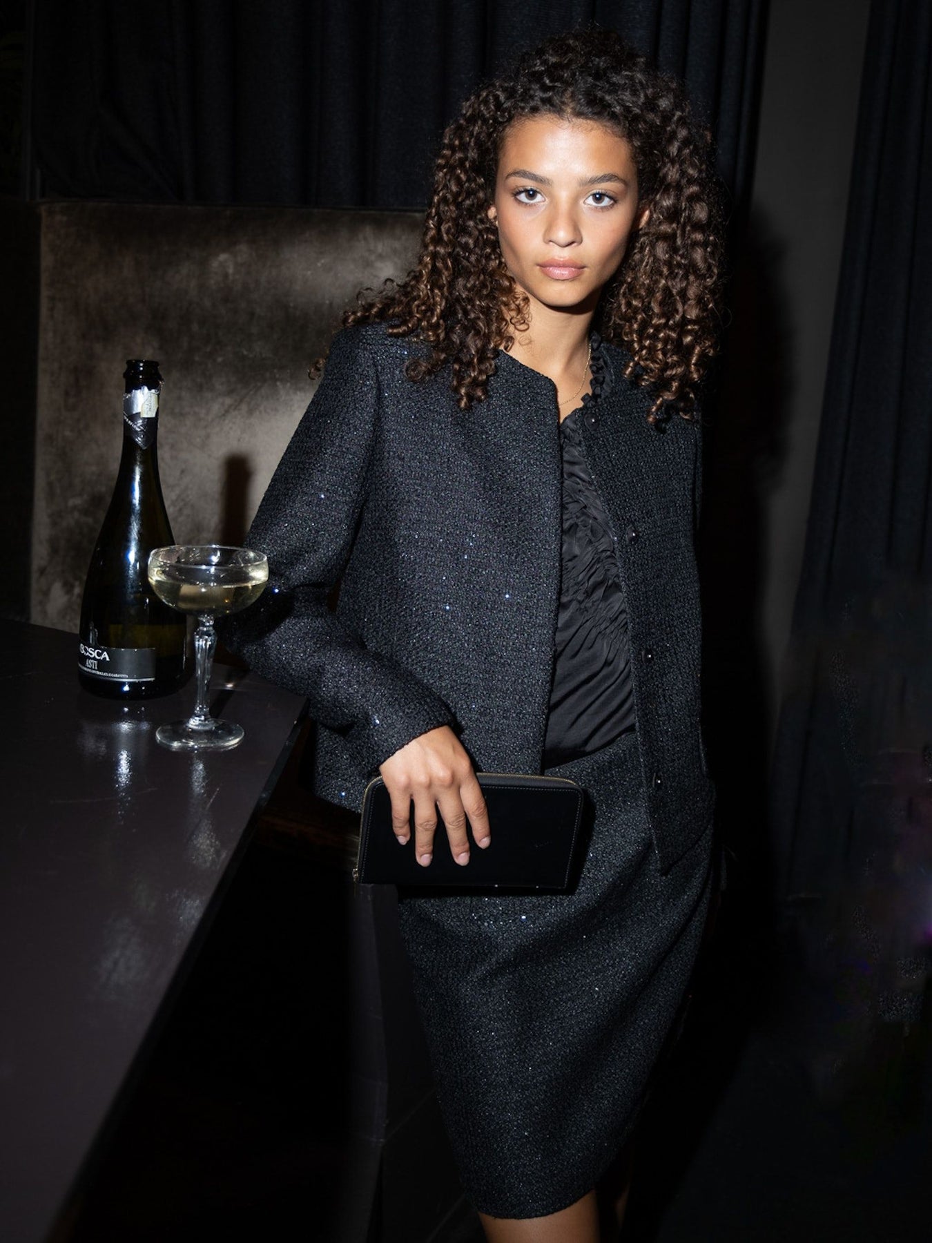 Helina Sequins Jacket - Black