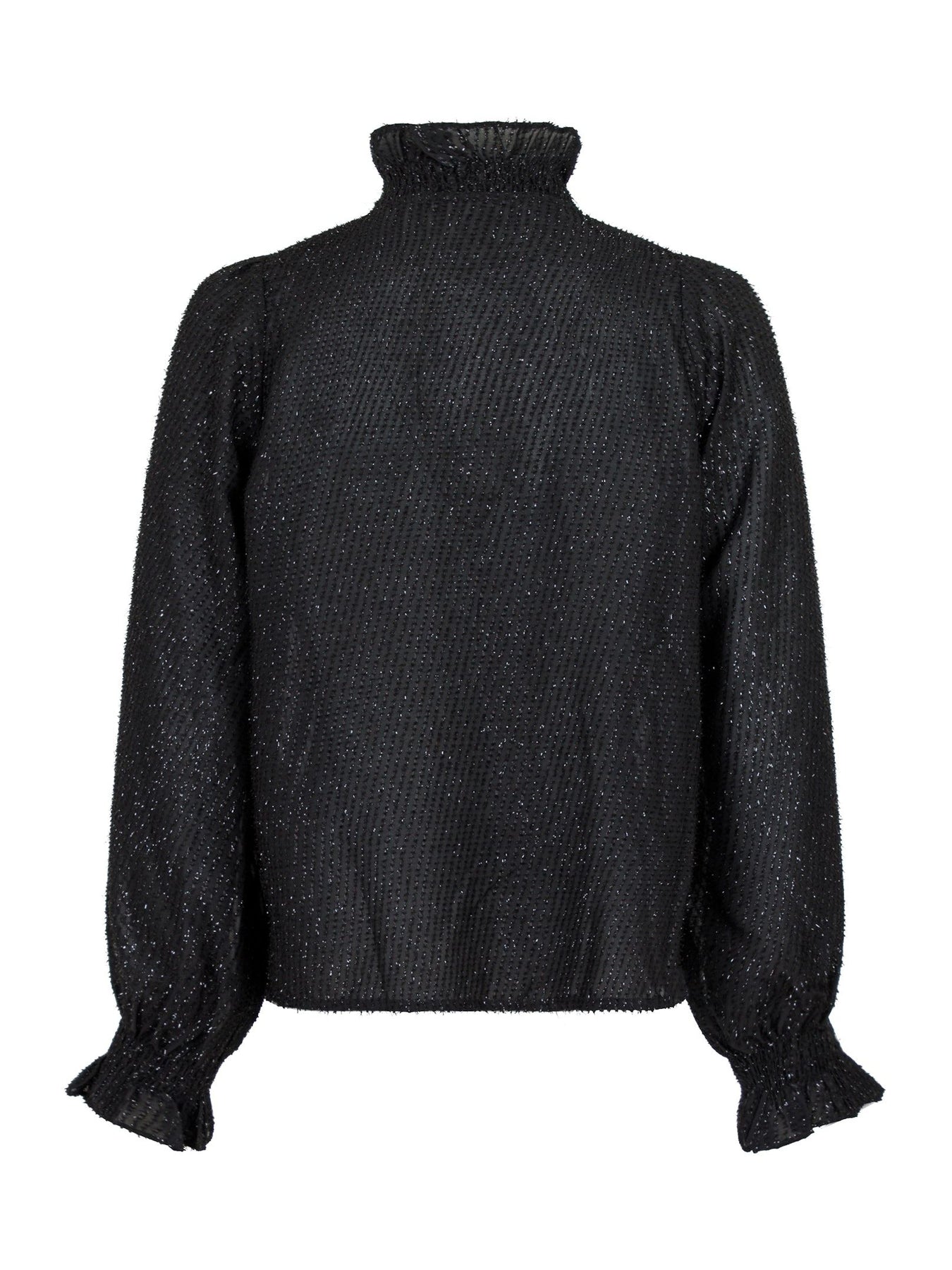 Brielle Glitter Blouse - Black