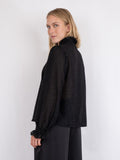 Brielle Glitter Blouse - Black