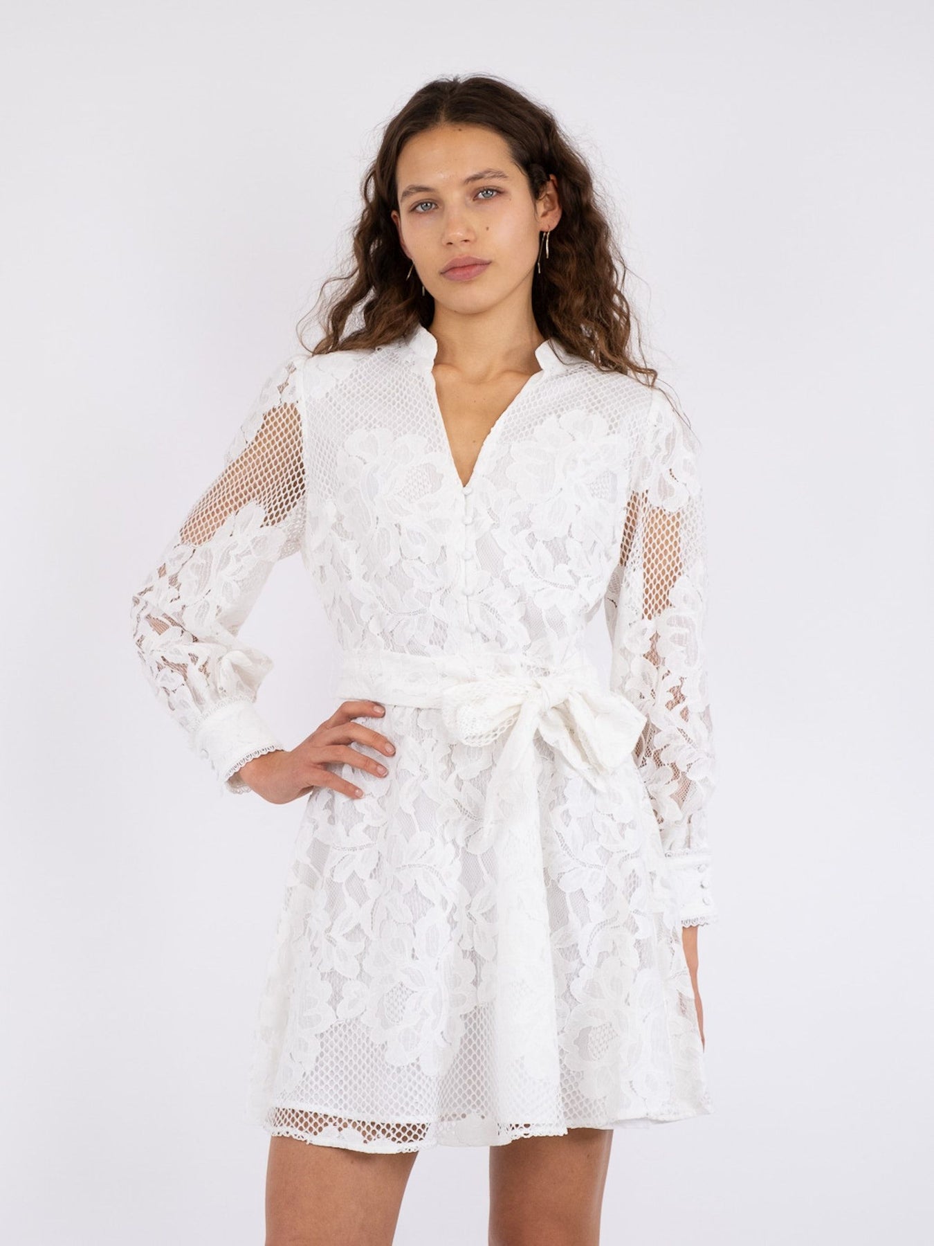 Heidi Lace Dress - White