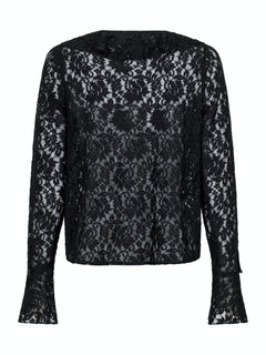 Anika Lace Blouse - Black