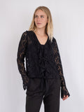 Anika Lace Blouse - Black