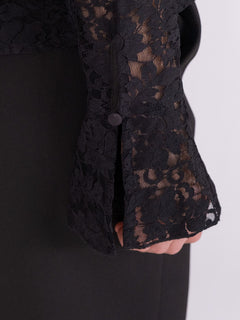 Anika Lace Blouse - Black