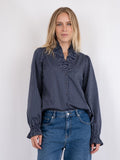 Brielle Multi Stripe Shirt - Dark Navy