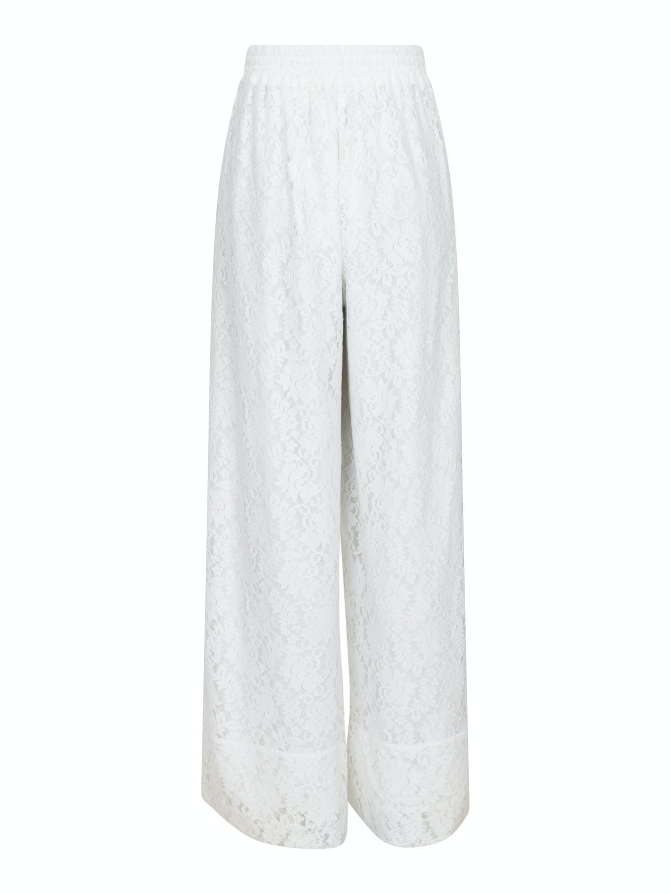 Madison Lace Pants - White