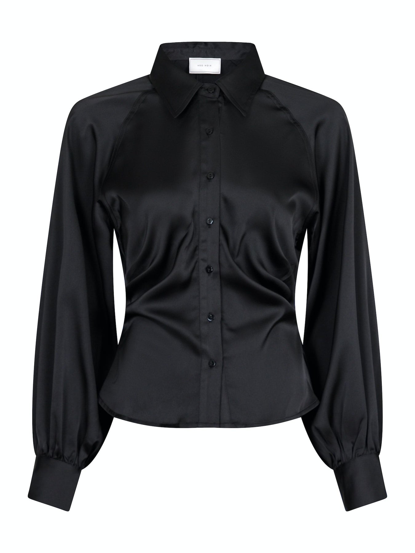 Susannah Sateen Shirt - Black