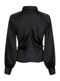 Susannah Sateen Shirt - Black