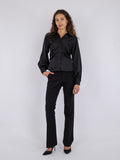 Susannah Sateen Shirt - Black